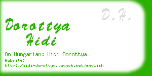 dorottya hidi business card